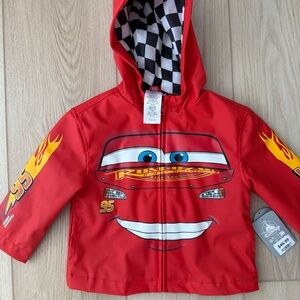 Disney Cars Rain Jacket NWT